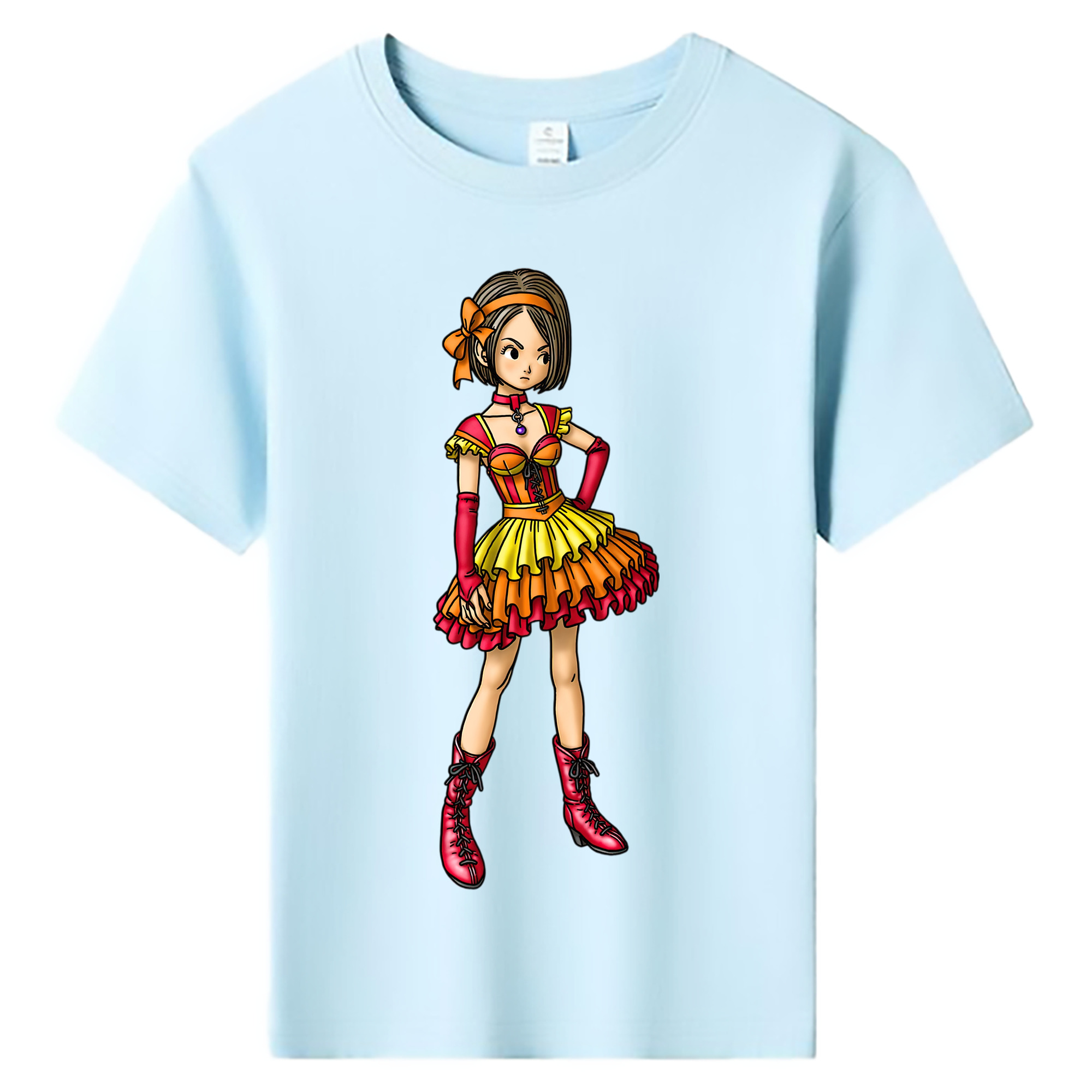 （画像用） ドラゴンクエスト Doragon Kuesuto Dragon Quest 綿100％キッズTシャツ（フロントプリント）